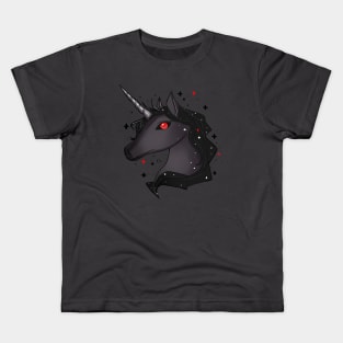 dark unicorn Kids T-Shirt
